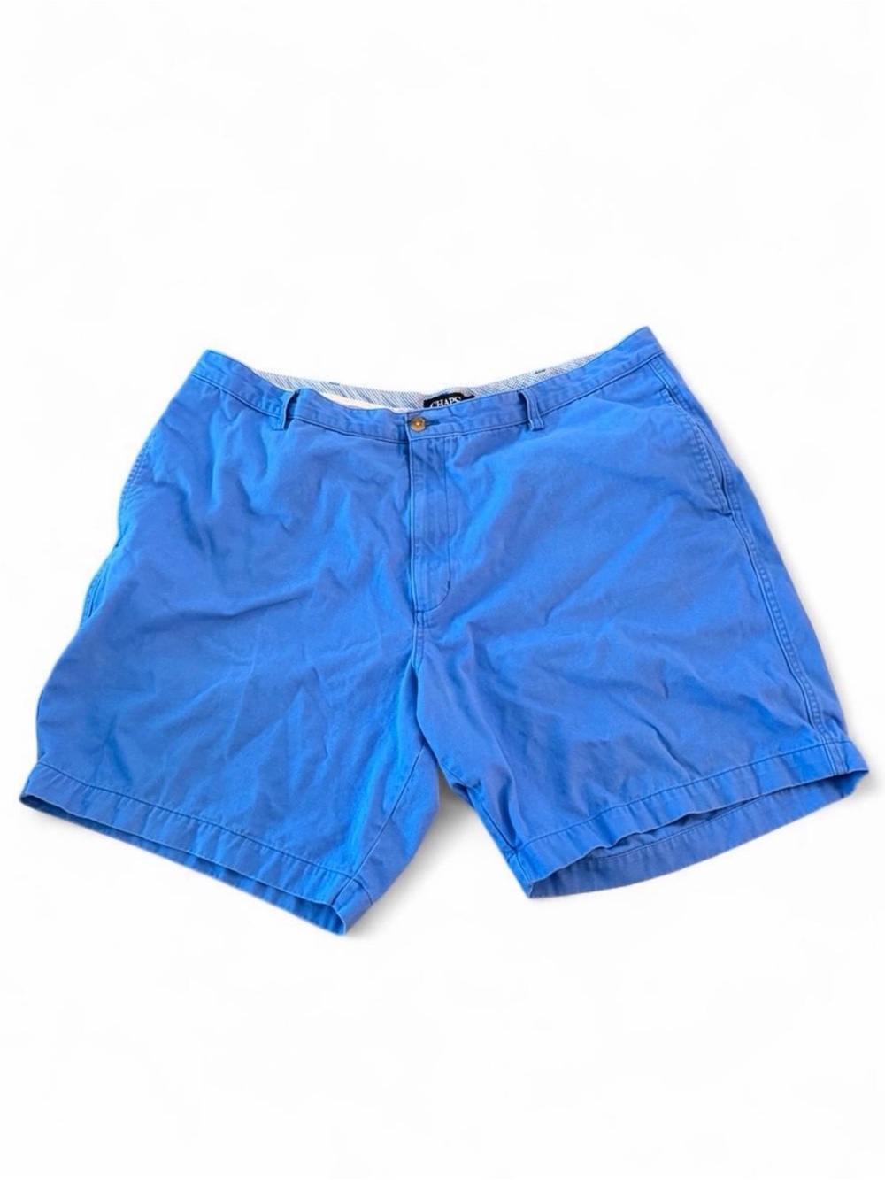 Chaps Bright Blue Flat Front Men's Shorts